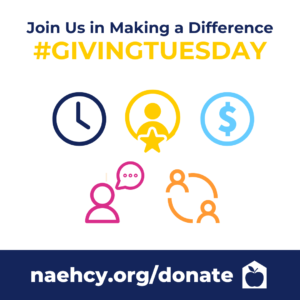 Graphic for Giving Tuesday including symbols to represent time, talent, treasure, testimony, and ties.